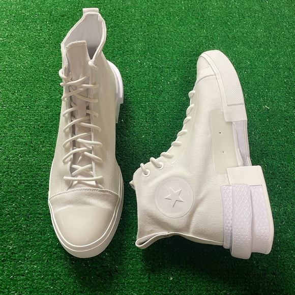 Converse CX Disrupt Hi Mens Casual Sneakers Shoes Triple White 171757C NEW Sz 7 - Picture 3 of 8